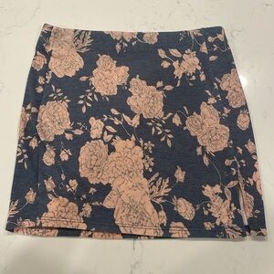 Floral Skirt Pink & Blue Medium
